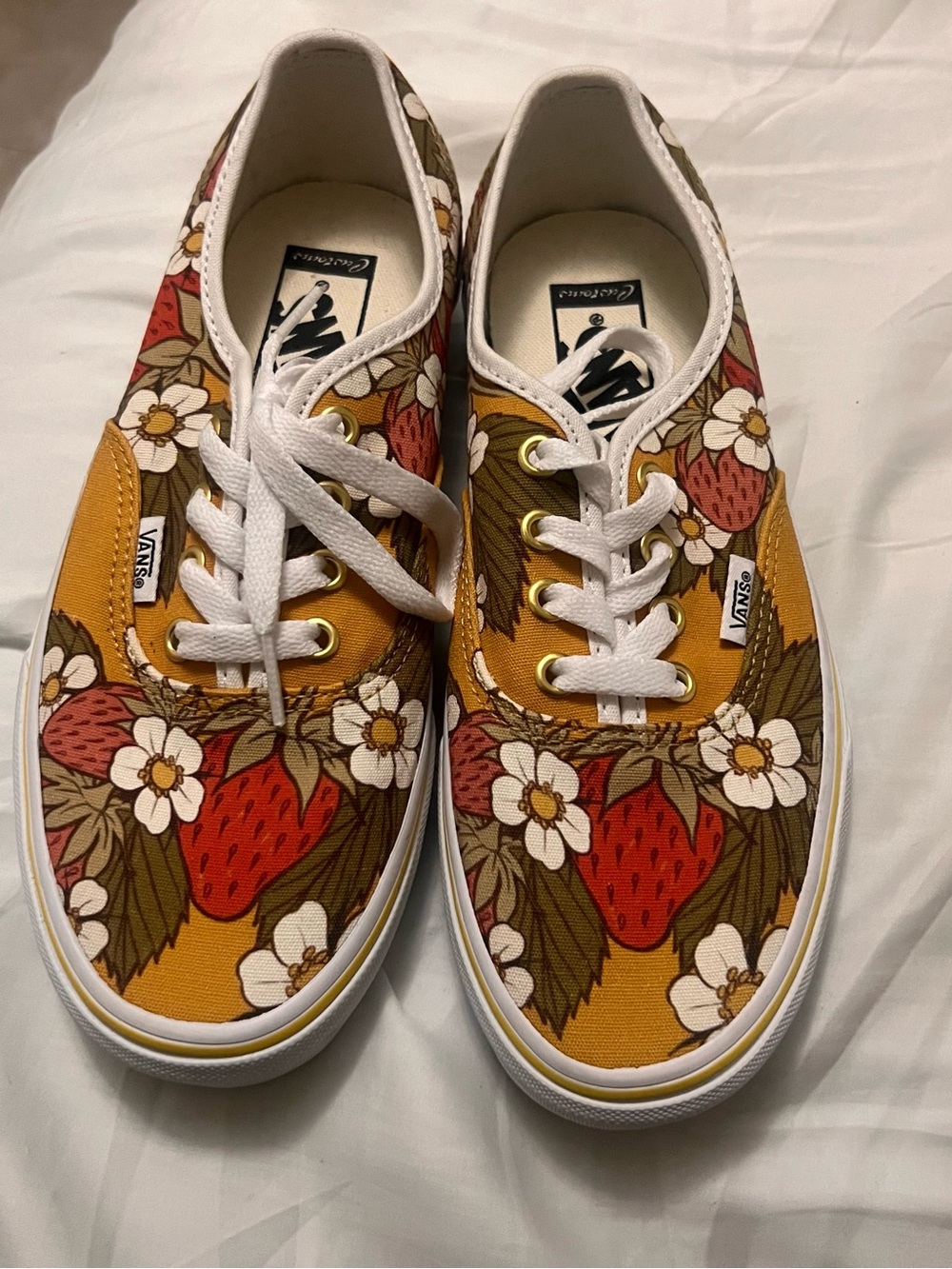 Custom Strawberry Vans Authentics